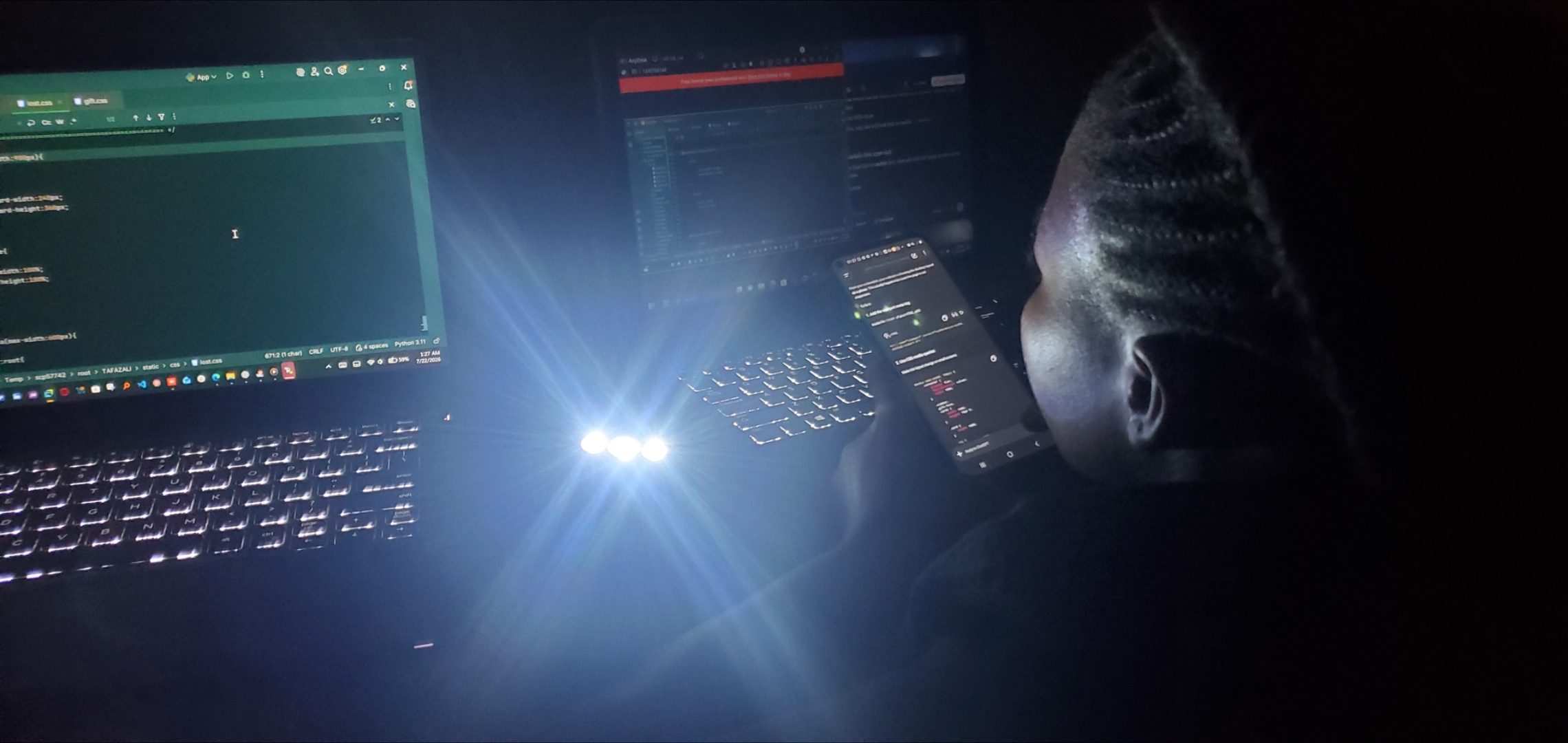 Shabani Aime at work