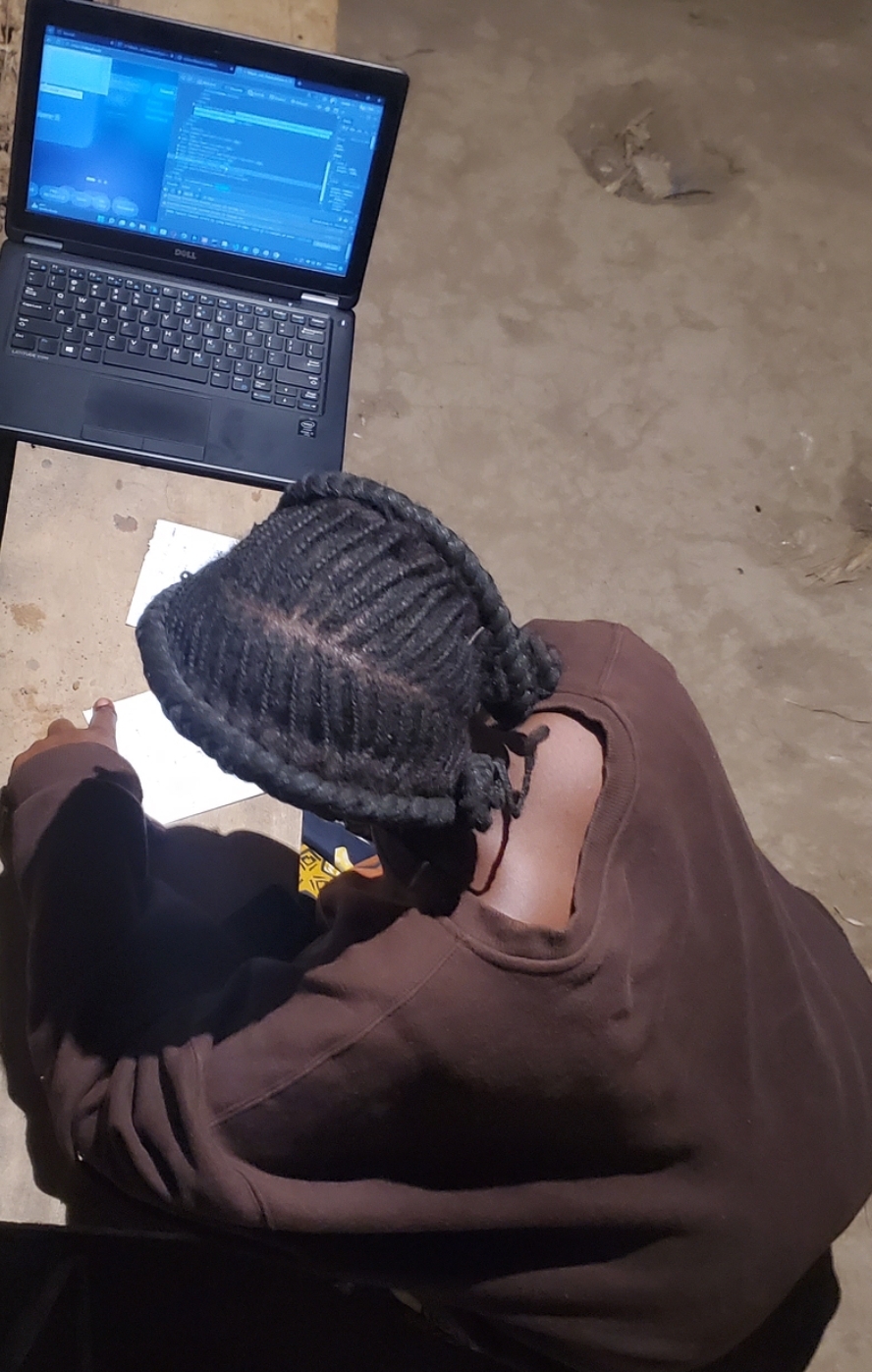 Shabani Aime at work