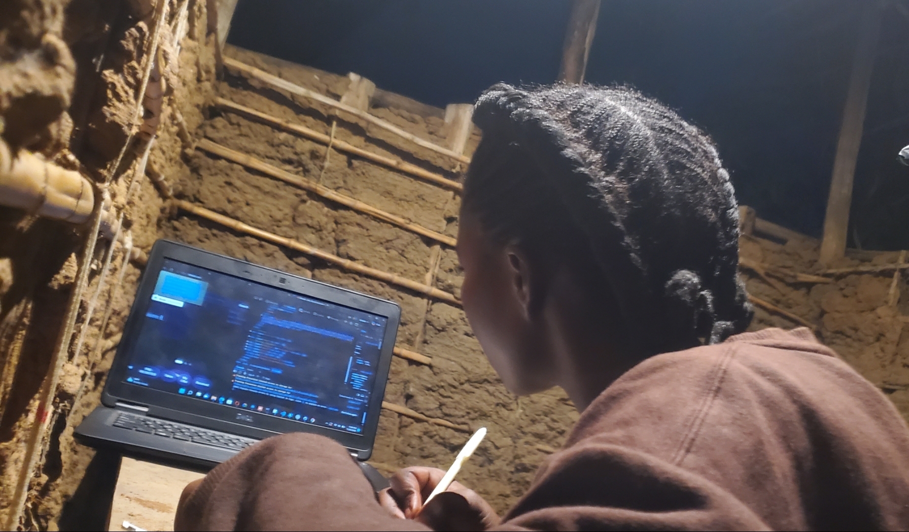 Shabani Aime at work
